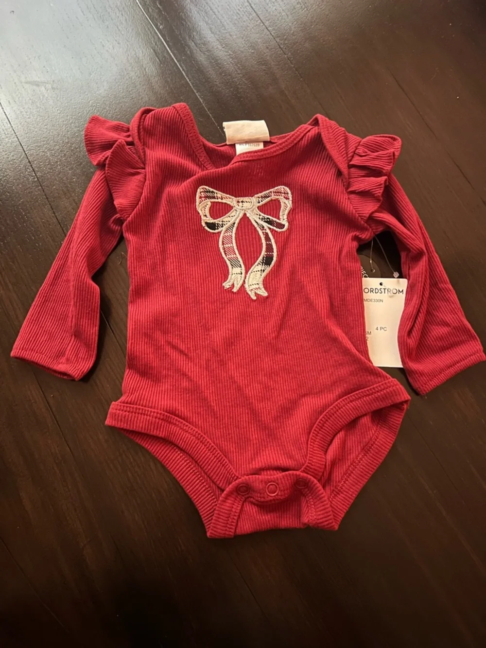 New - Nicole Miller Baby Girls 3-Piece Holiday Outfit Set